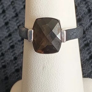Smokey Topaz Sterling Ring is "Pre-owned"